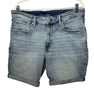 H&M Men’s Slim Fit Denim Shorts Size 36 Light Wash Stretch Jean Shorts